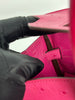 Preowned. Hermes Birkin 25 Rose Tyrien Ostrich PHW. DSA417NK|3337