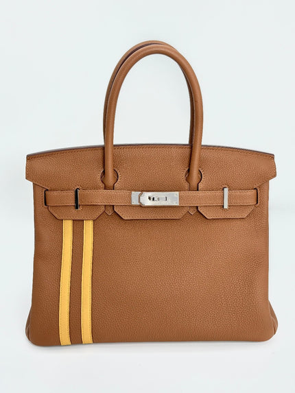 Preowned. Hermes Birkin 30 Gold Officier. CCT557IP|3295