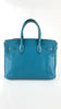 Preowned. Hermes Birkin 30 Blue Jean Togo PHW. Square K39C|4766