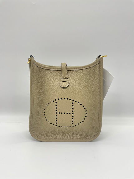 Unused. Hermes Evelyne TPM Beige Marfa Clemence GHW. WTS003AU|9057