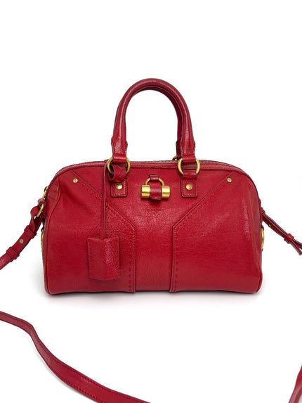 Preowned. YSL Muse Bowler Red|6386