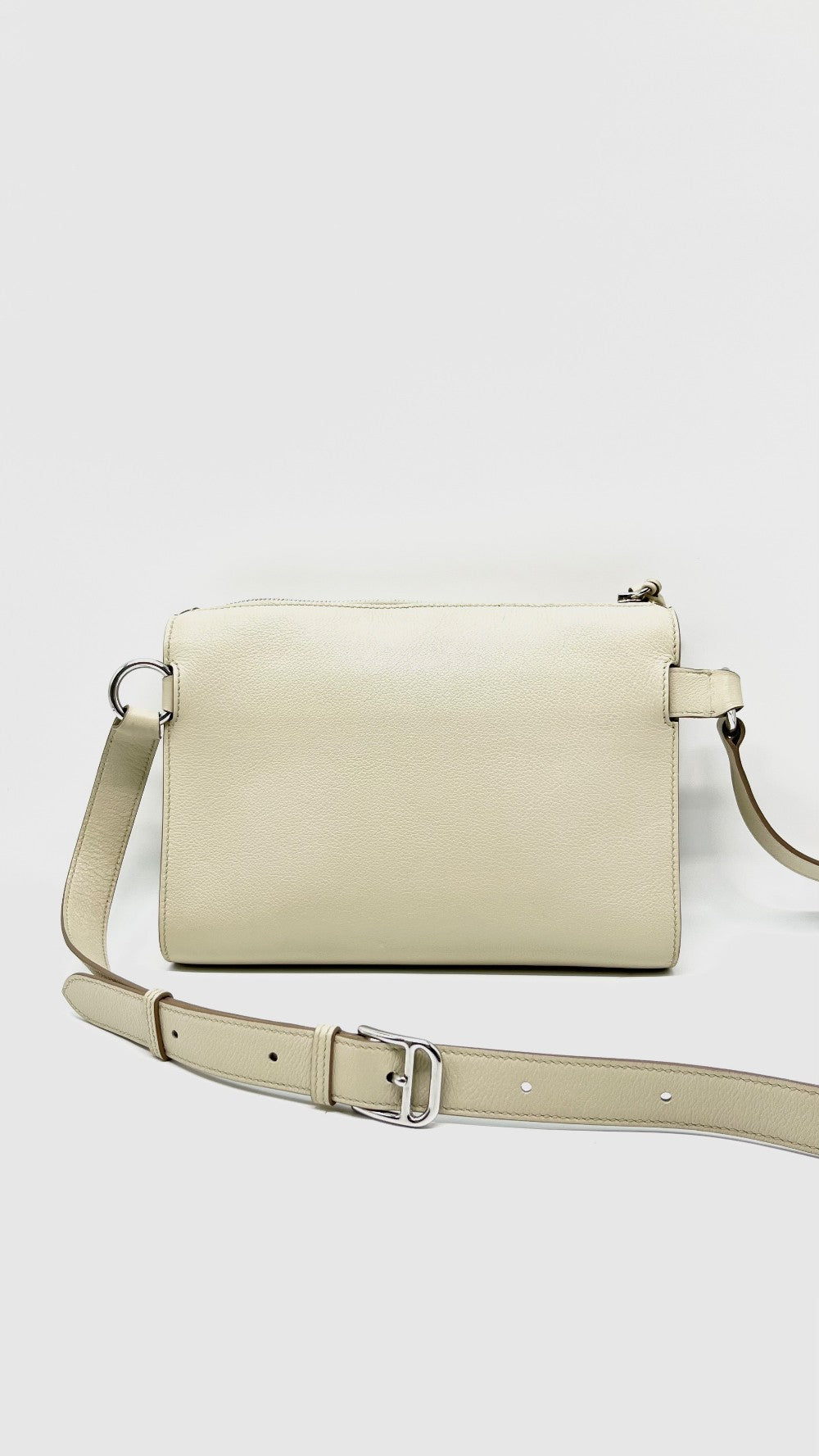 Like New. Hermes Bolittle Beton Togo PHW. WPU002NI|13709