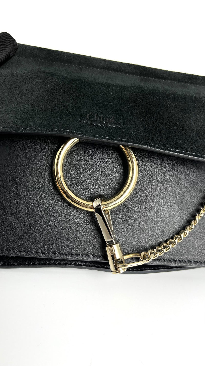 Preowned. Chloe Faye Small Black|4643