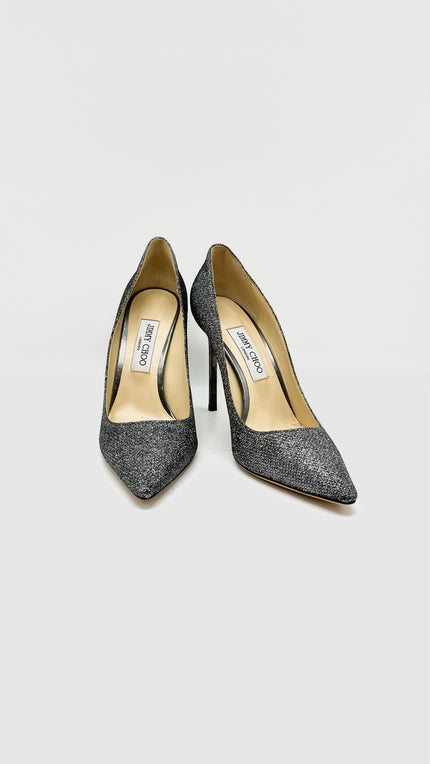 Preowned. Jimmy Choo Glitter Heels. 40|10770