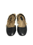 Like New. Gucci Slingback Fur Black. 34.5|10699