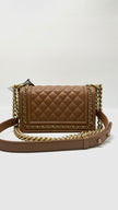 Brand New. Chanel Leboy Small Enchained Dark Beige Caviar GHW. E3K6C2JL|6549