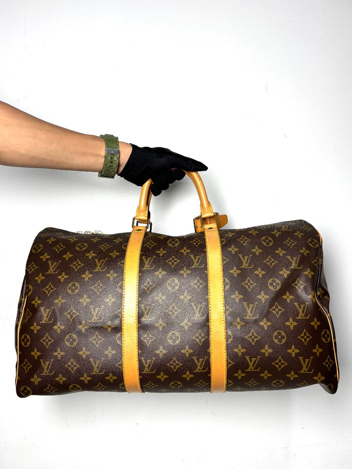 Preowned. LV Keepall 50 Mono SP1901|11793