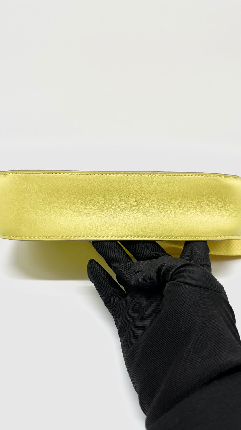 Brand New. Hermes Mini Jypsiere Swift Lime PHW. BIS281SD|5312