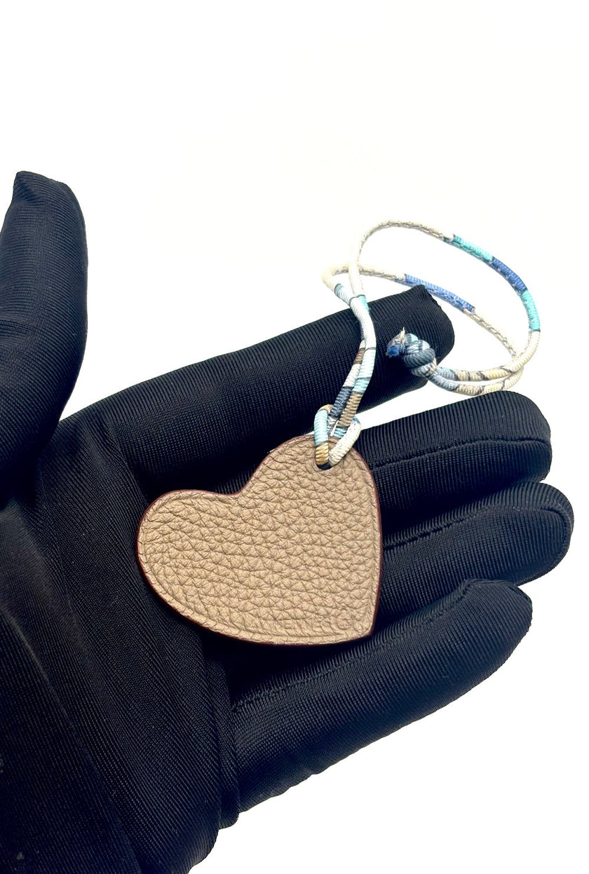 Preowned. Hermes Ptit H Heart Vert Cypress/Etoupe|17505