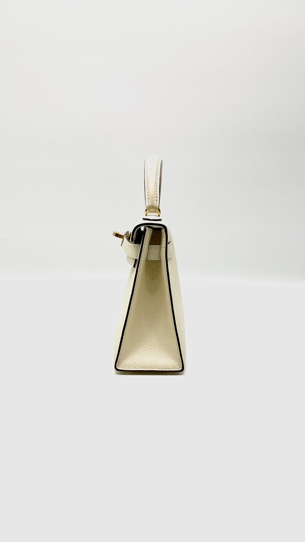 Preowned. Hermes Mini Kelly Nata Epsom GHW. BMM719PY|13737