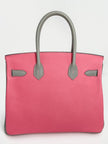 Preowned. Hermes Birkin 30 HSS Rose Azalee/Gris Asphalt. AAS473NB|3290