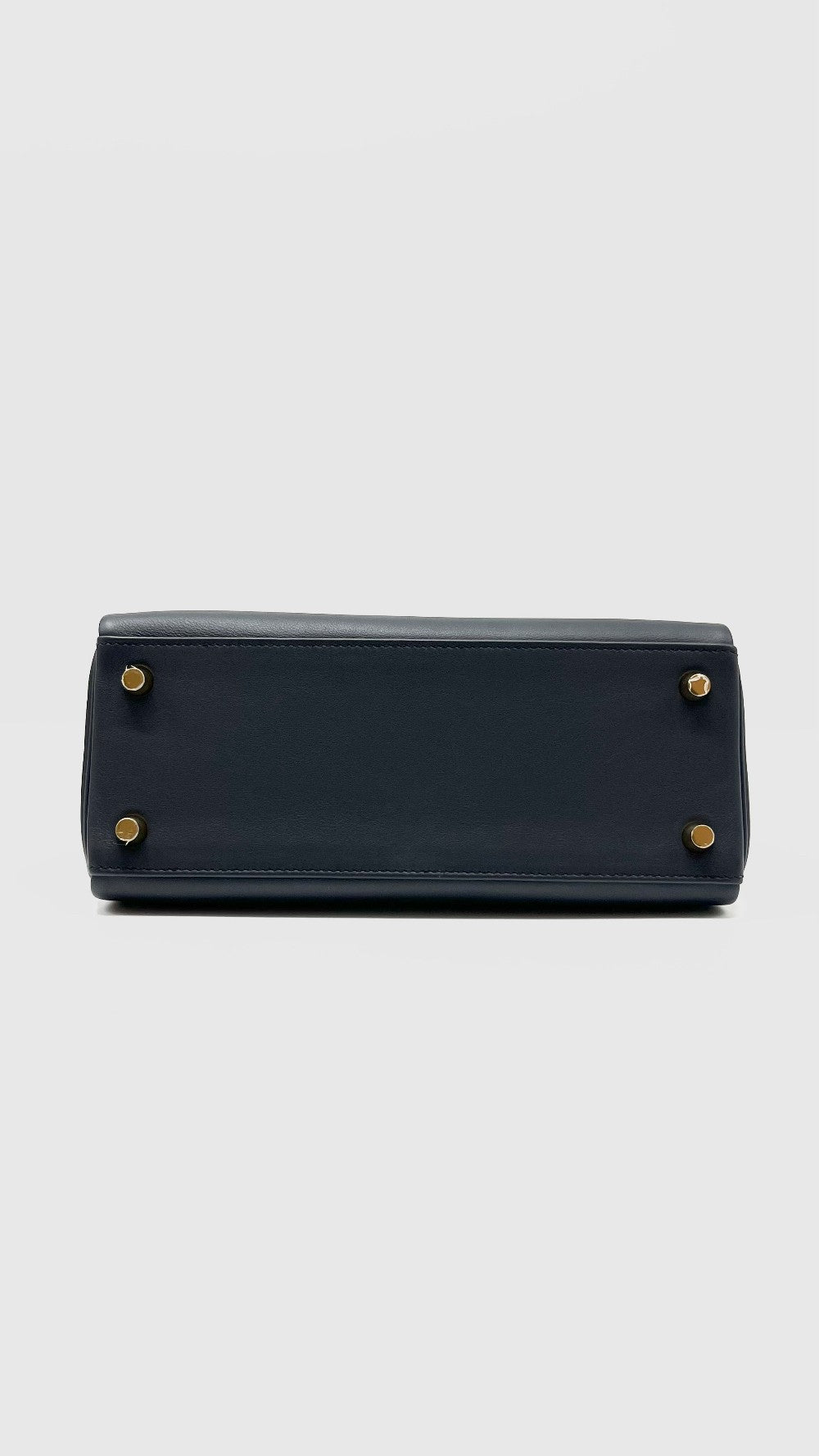 Brand New. Hermes Kelly 25 Colormatic Blue/Black/Chai/Etoupe/Gold Swift. UST494UA|4947