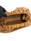 Preowned. Bottega Pouch Clutch Brown Lambskin|12413