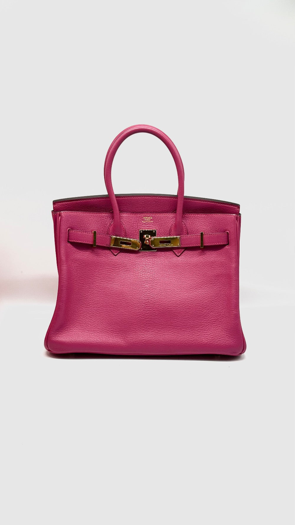 Preowned. Hermes Birkin 30 Rose Tyrien Chevre GHW. N40|13659