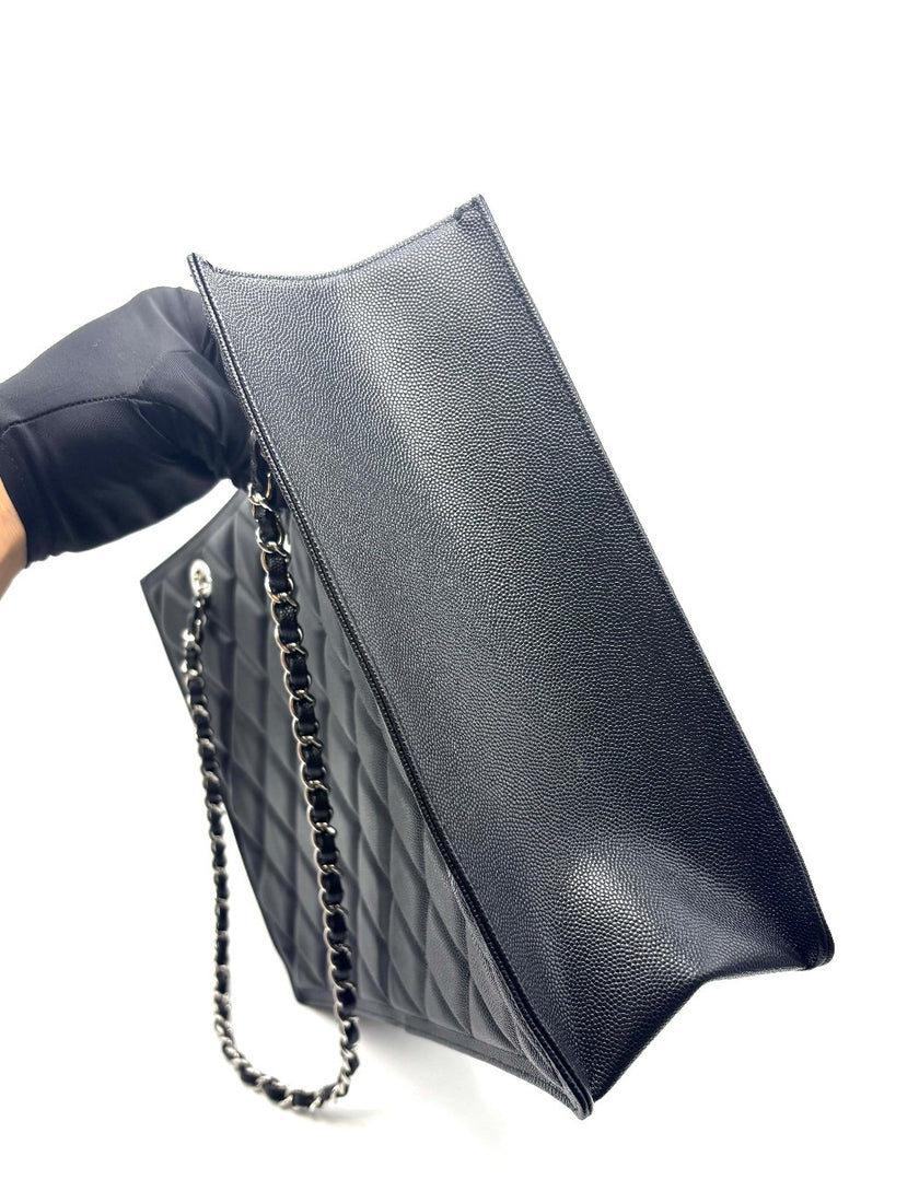 Brand New. Chanel Black Caviar Shopping Tote SHW. P569T7J7|17080