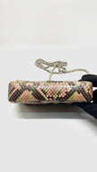 Preowned. Chanel Python Mini Flap Multicolor SHW. 6111892|15308