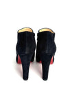 Brand New. Christian Louboutin Black Suede Vicky Booties. 38|12924