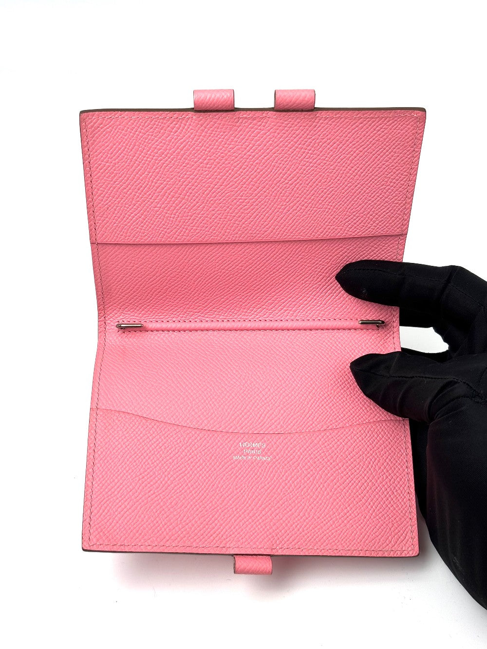 Preowned. Hermes Passport Holder Azalee|7082