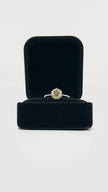 Preowned. Round Brilliant Diamond Ring 18K white gold VS-SI Clarity L Color 1.63 CT. Size 6|9392