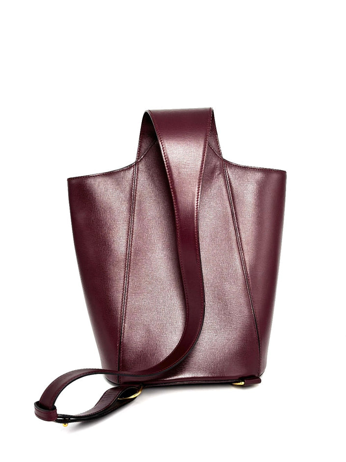 Preowned. Cartier 20th Century Body Bag Maroon|11353