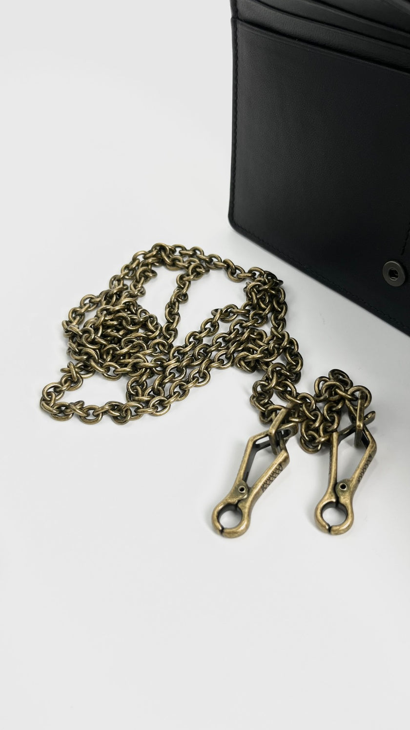 Preowned. Bottega WOC Silver/Black. 501929039I|4541