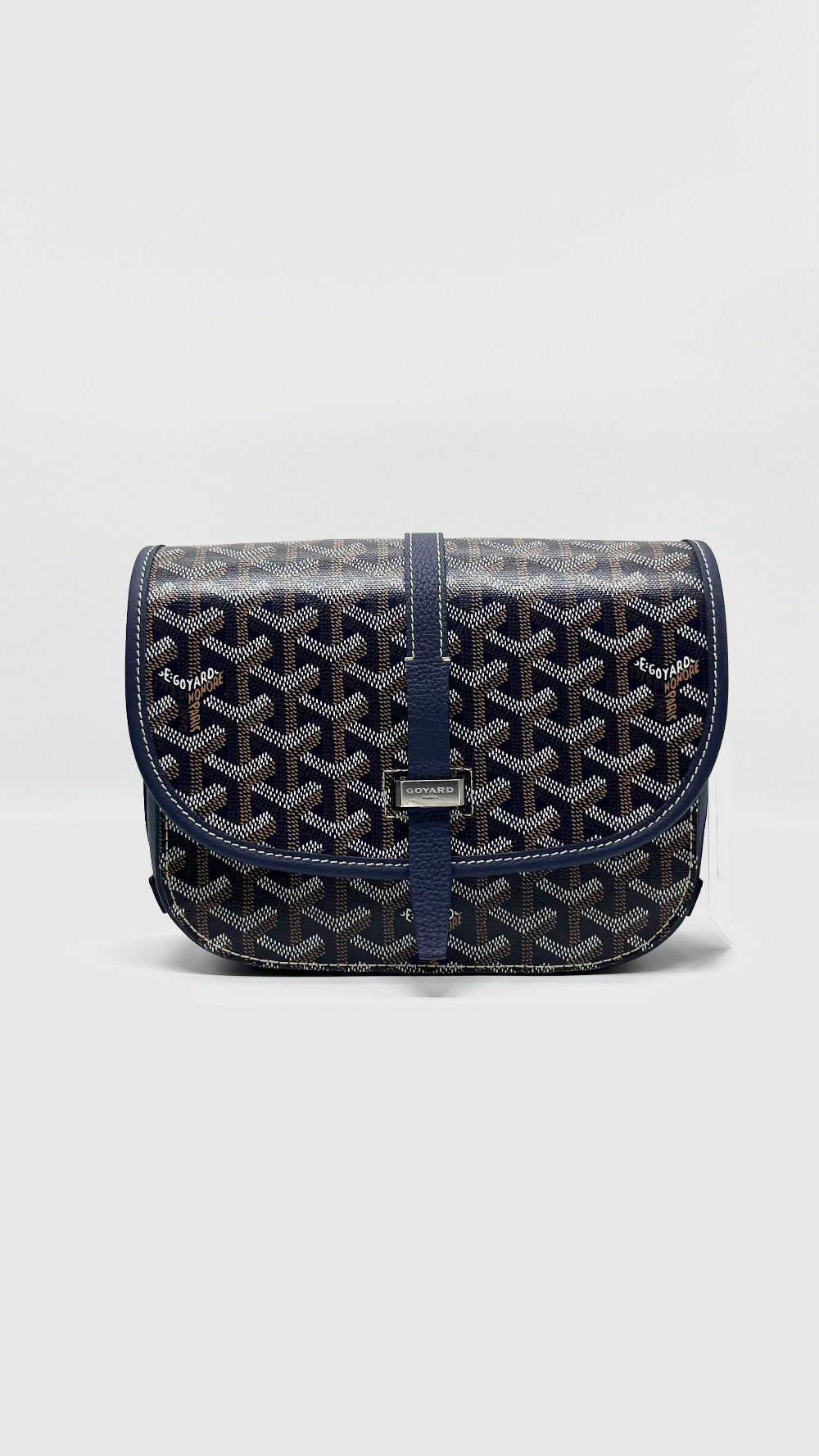 Preowned. Goyard Belvedere PM Blue. LAR020231|5064