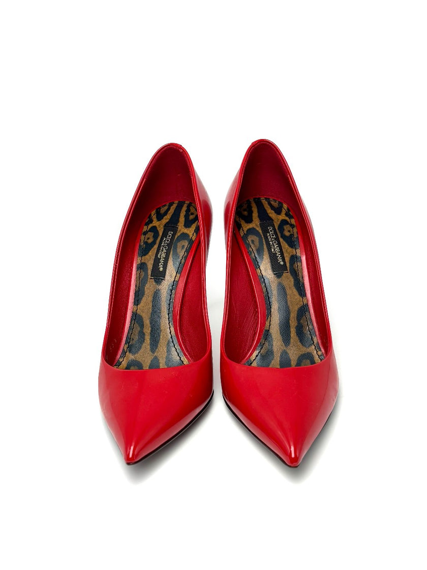 Brand New. D&G Heels Patent Red. 35.5|8102