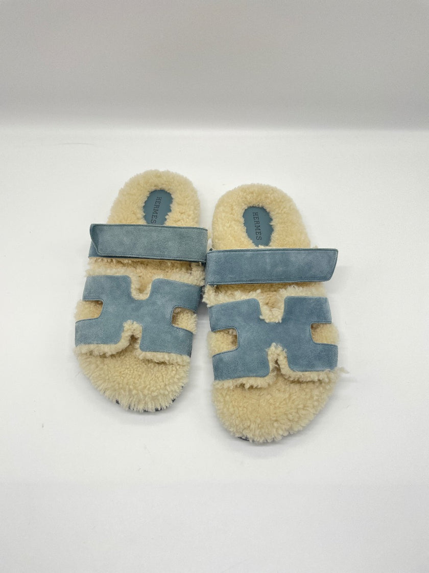 Brand New. Hermes Chypre Teddy Blue. 37.5|9127