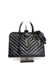 Preowned. YSL Cabas Matelasse Leather Small Black|12442