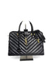 Preowned. YSL Cabas Matelasse Leather Small Black|12442
