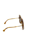 Unused. Fendi Square Light Brown Sunglasses. FF0429/S|8162