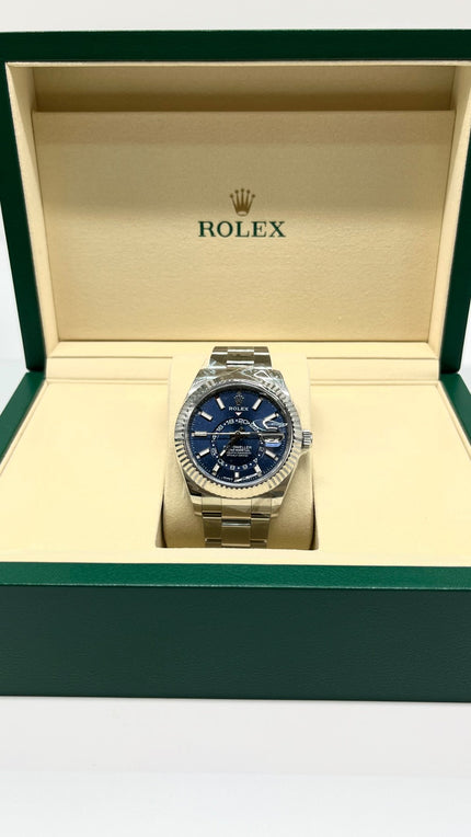 Brand New. Rolex Skydweller Blue Dial Steel Oyster Bracelet 42MM 2025 12.5 Links|7825