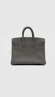 Brand New. Hermes Birkin 25 Etain Togo GHW. DPY837WM|14128