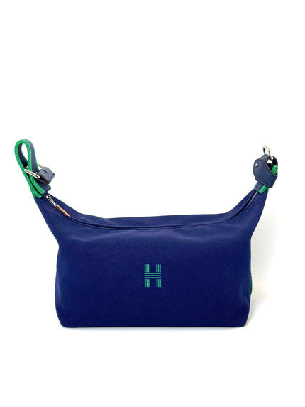 Preowned. Hermes Bride A Brac GM Blue|7996