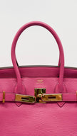 Preowned. Hermes Birkin 30 Rose Tyrien Chevre GHW. N40|13661