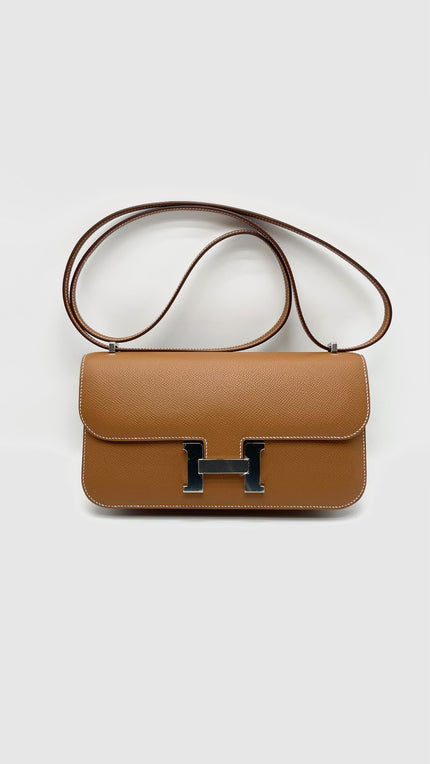 Brand New. Hermes Constance Elan Gold Epsom PHW. KPI610TC|16648