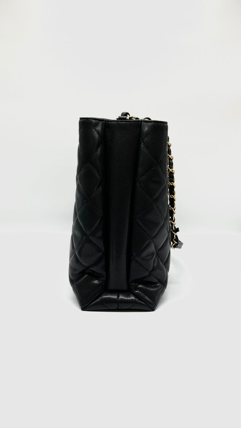 Brand New. Chanel CC Large Shopping Bag Black Caviar GHW. NH508L81|5341