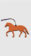 Preowned. Hermes Horse Petit H Bag Charm Orange|11269