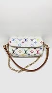 Unused. LV X TM Wallet On Chain Ivy Multicolor White GHW. Microchip|16293