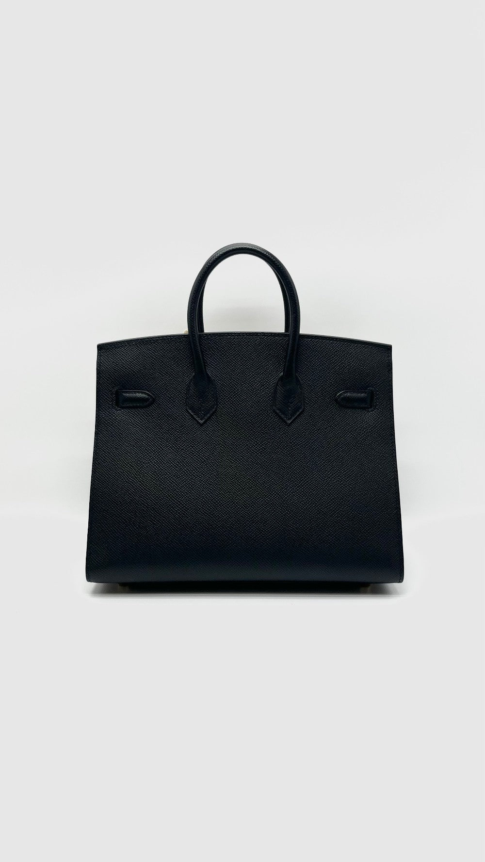 Like New. Hermes Birkin 25 Sellier Black Epsom GHW. UHT494ID|16631