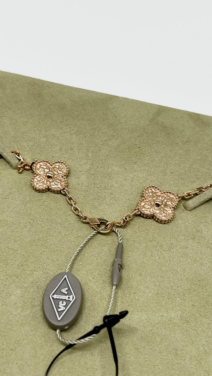 Brand New. VCA Alhambra Necklace 20 Motifs RGHW|6219