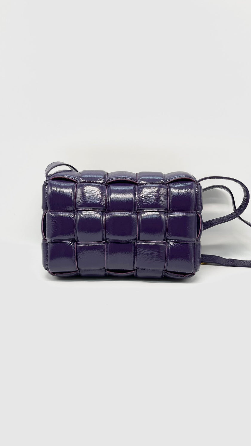 Like New. Bottega Veneta Padded Cassette Bag Purple|15059
