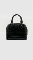 Brand New. LV Alma BB Vernis Croc Black|7854