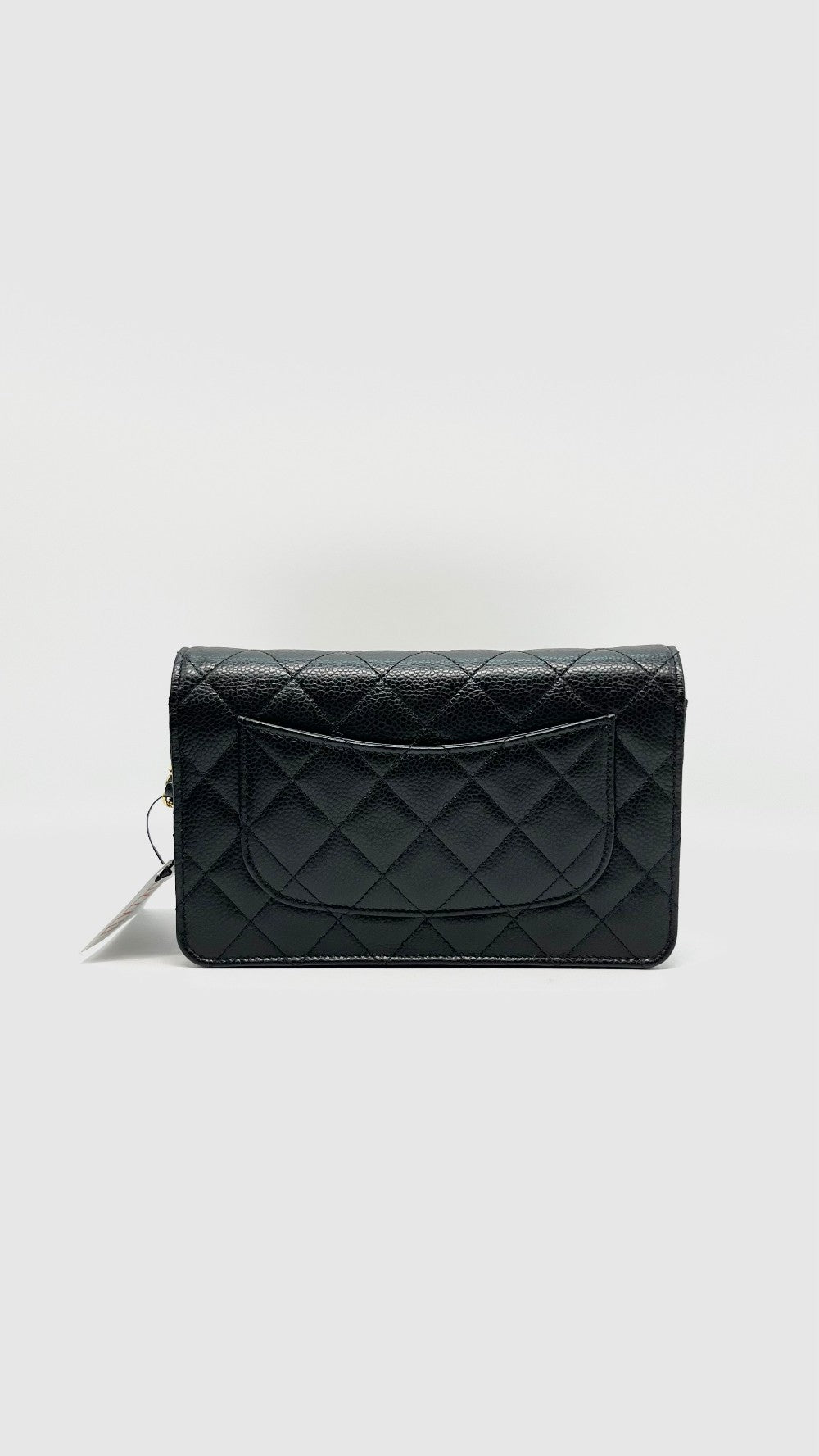 Unused. Chanel WOC Black Caviar GHW. NL82445J5|9890