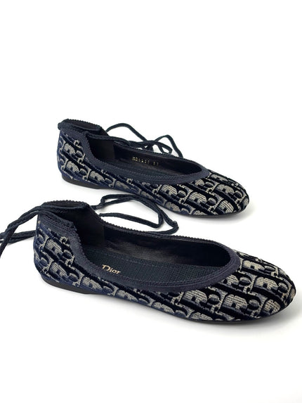 Brand New. Dior Ballet Flats Blue. 37|7423