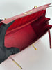 Preowned. Hermes Kelly 28 Rouge Cerise Porosus Crocodile GHW. circle Z|3396