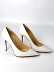 Brand New. Louboutin Pumps Heel White. 34|8099