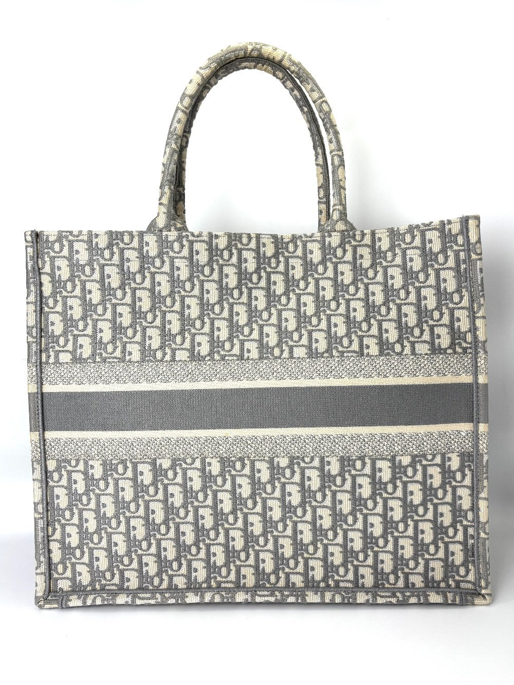 Preowned. Dior Book Tote Large Gray. 50-MA-0270|6243
