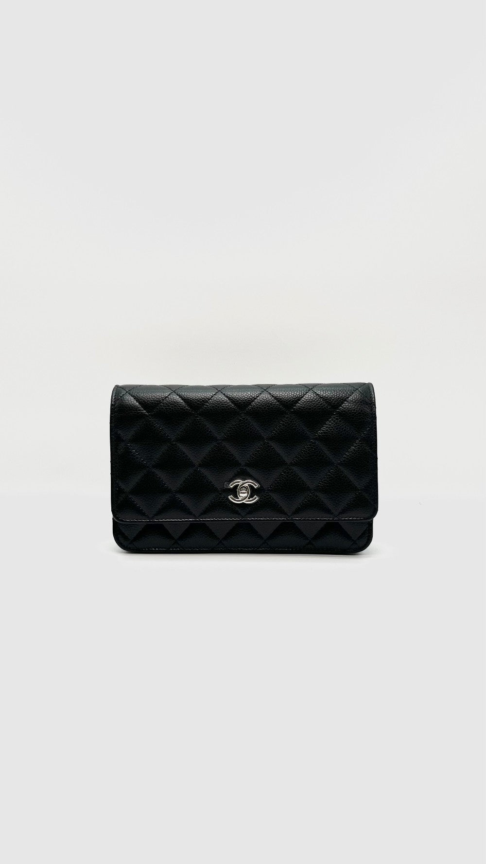 Brand New. Chanel WOC Black Caviar SHW. PLELN41J|16452