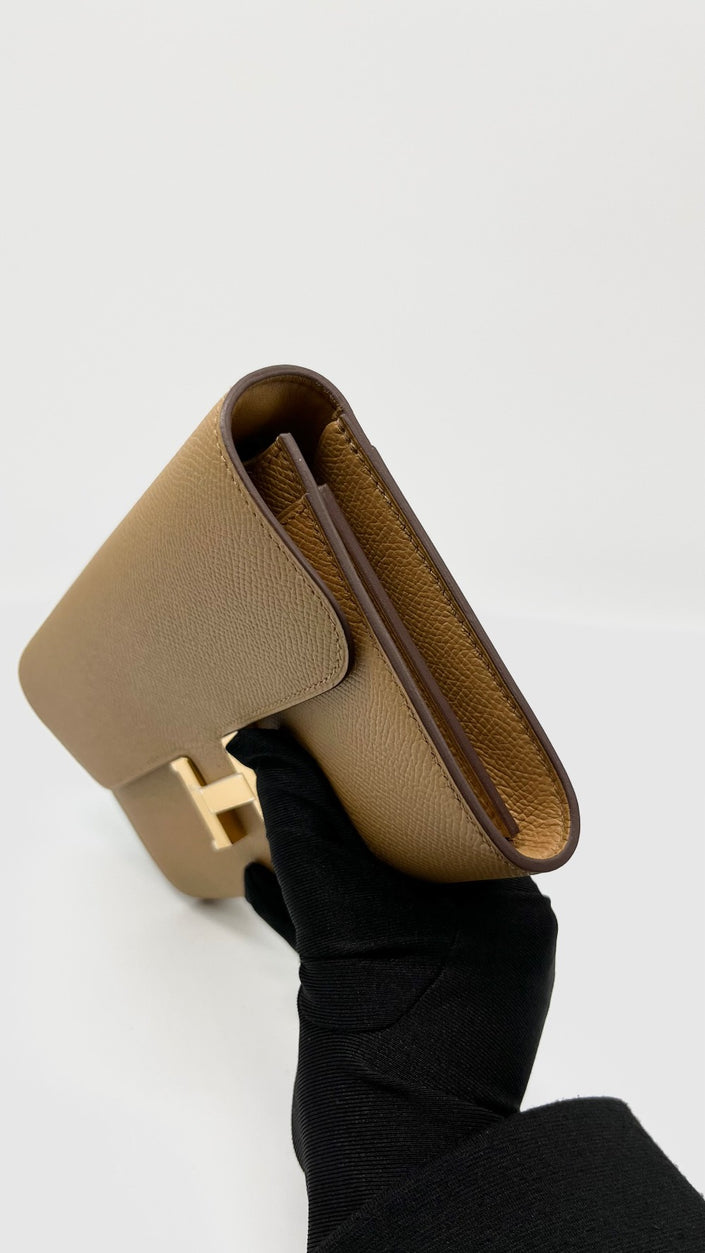 Brand New. Hermes Constance To Go Biscuit Epsom GHW. KTI006FL|13722